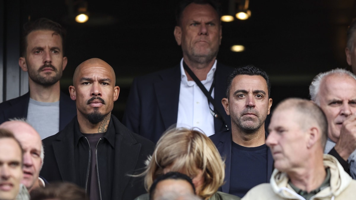 Nigel de Jong en Xavi Hernández