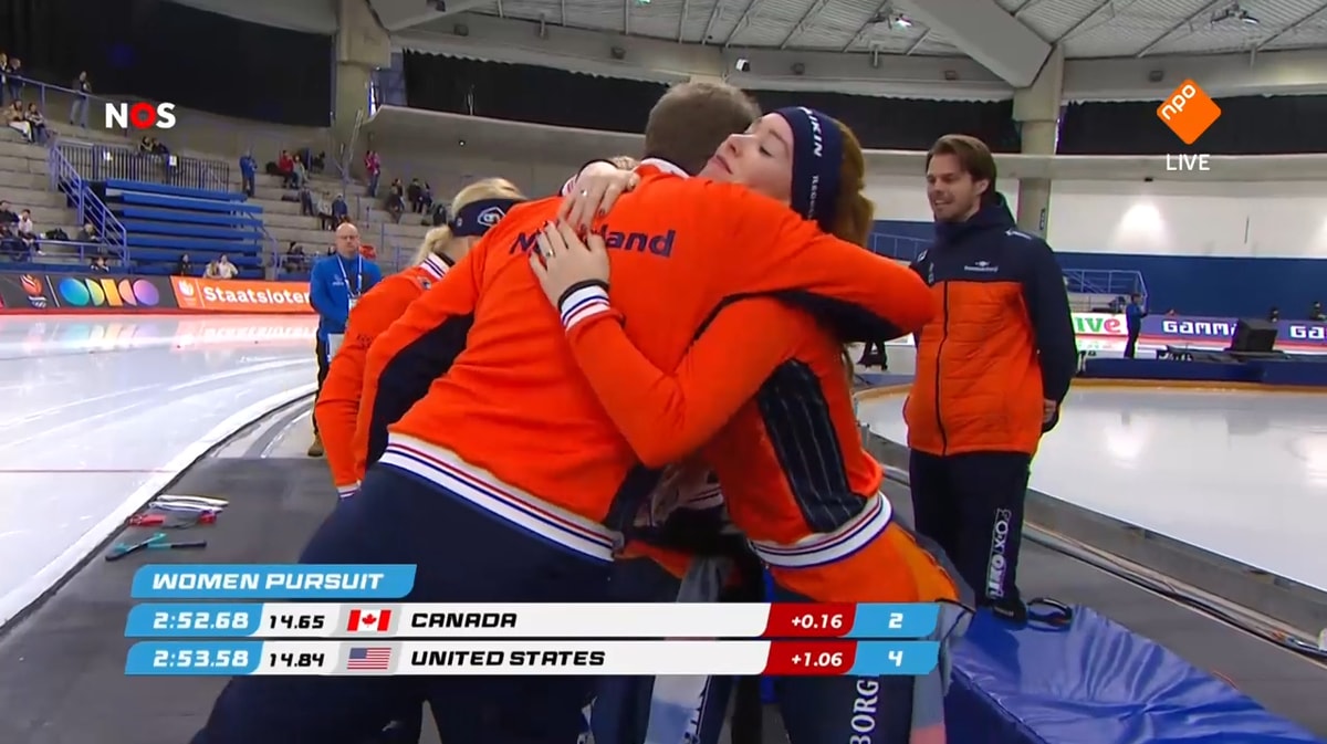 Goud op de ploegenachtervolging