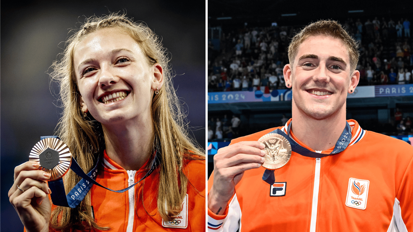 Luuc van Opzeeland, Simon van Dorp, Annelous Lammerts, brons, Olympische Spelen, TeamNL, Parijs2024, medaille