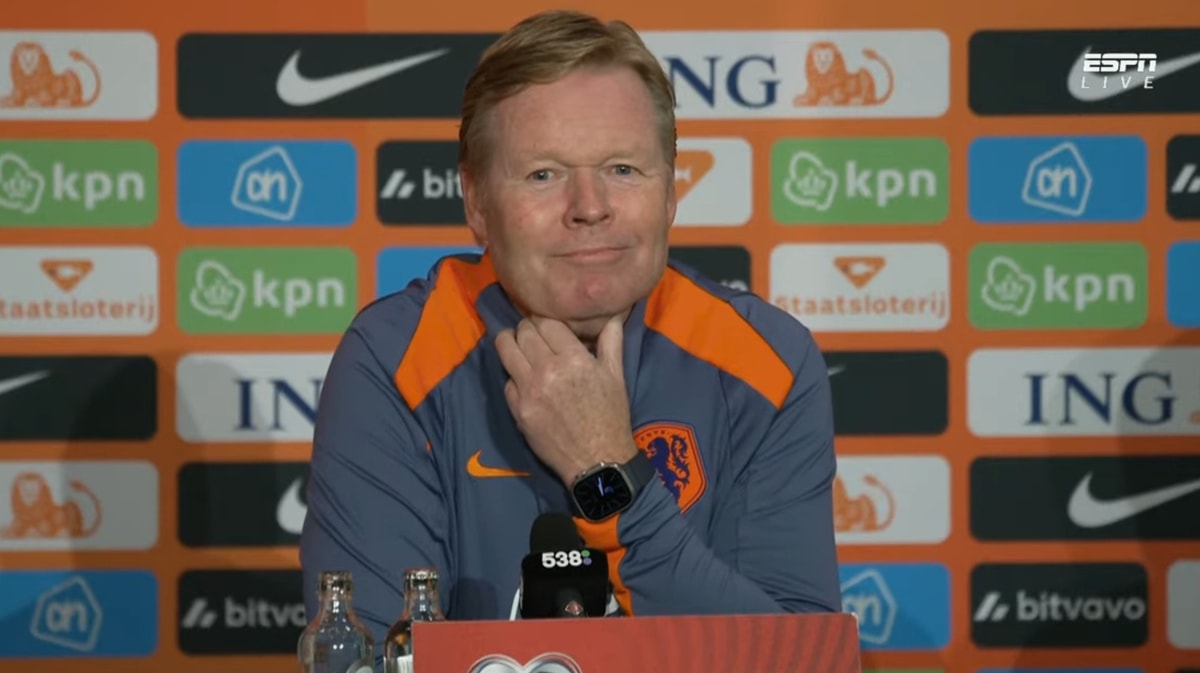 Ronald Koeman, bondscoach van het Nederlands elftal