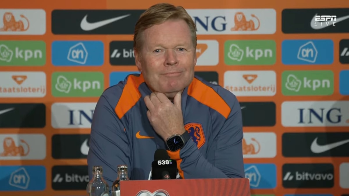 Ronald Koeman, bondscoach van het Nederlands elftal