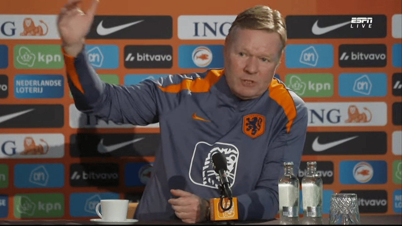 Ronald Koeman, bondscoach, Oranje, Nederlands elftal, persconferentie