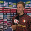 Luciano Valente voor de camera van ESPN