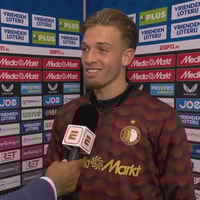 Luciano Valente voor de camera van ESPN