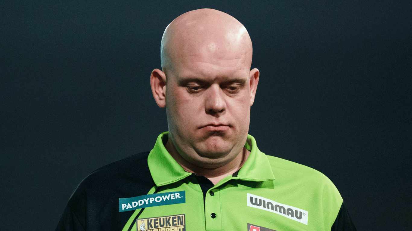 Teleurstelling bij Michael van Gerwen