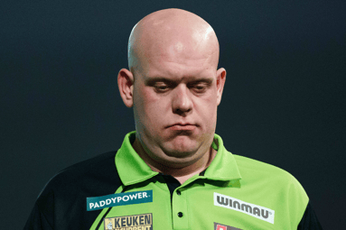 Teleurstelling bij Michael van Gerwen