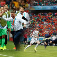 Spanje - Nederland (1-5) op WK 2014