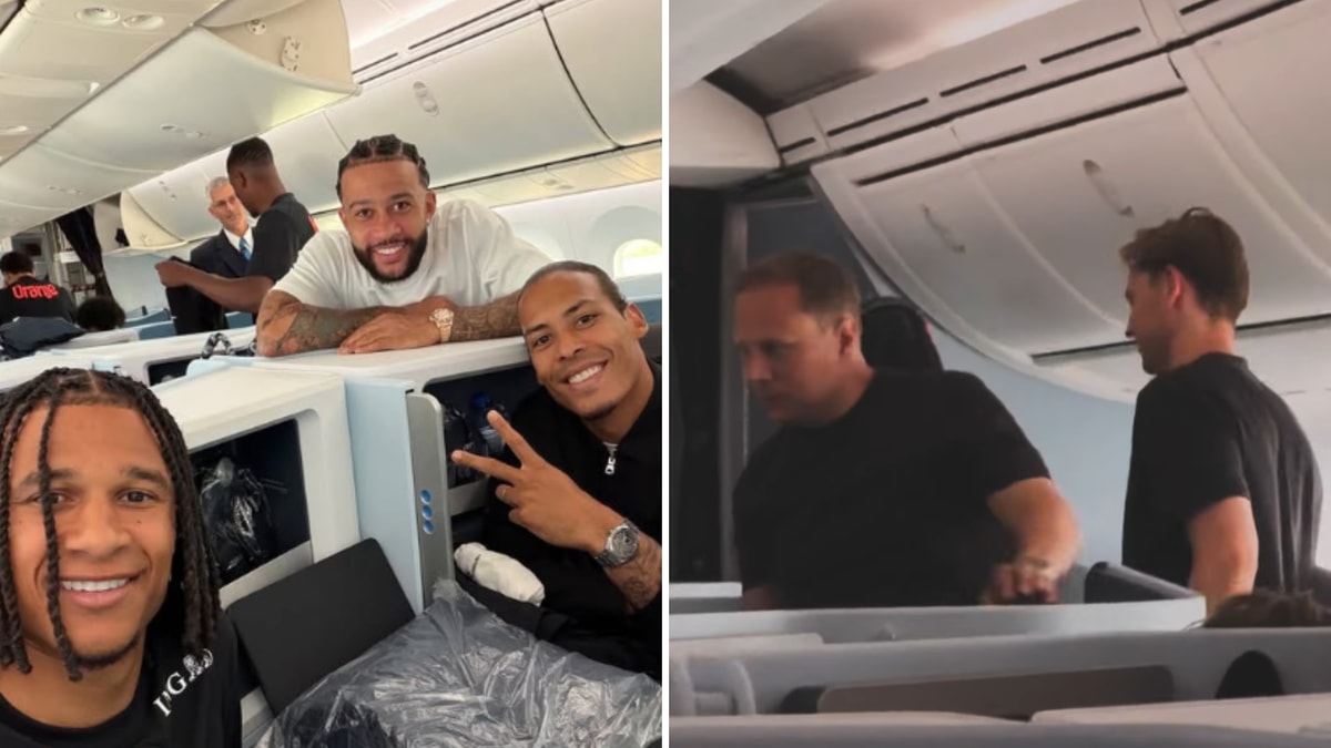 Het Nederlands elftal op de vlucht naar New York