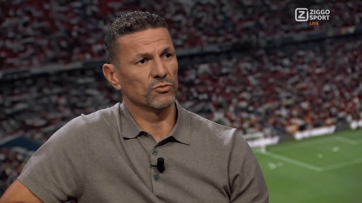 Khalid Boulahrouz in de studio van Ziggo Sport