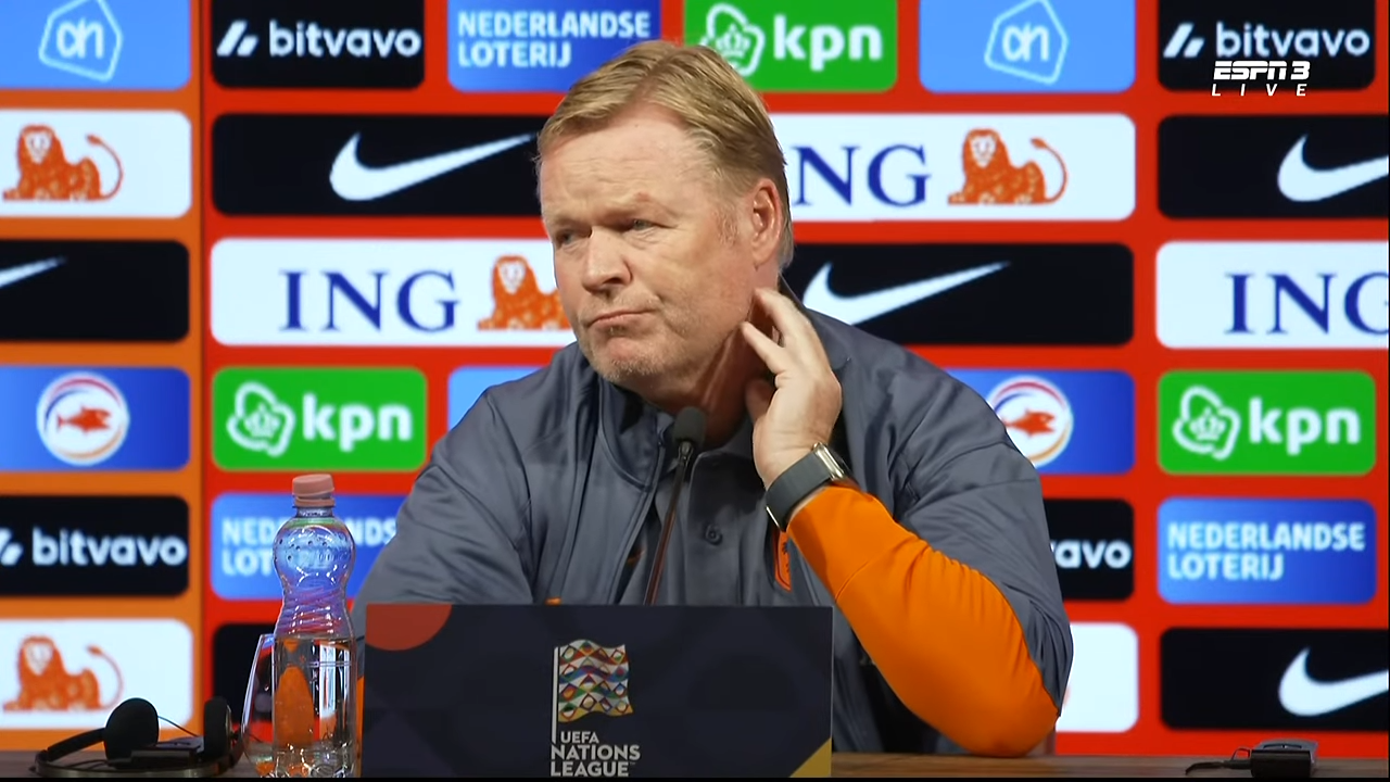 Ronald Koeman, bondscoach van het Nederlands elftal