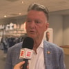 Louis van Gaal voor de camera van ESPN