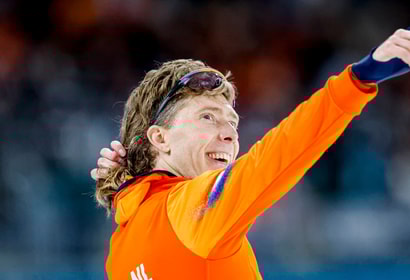 Jorrit Bergsma vol blijdschap