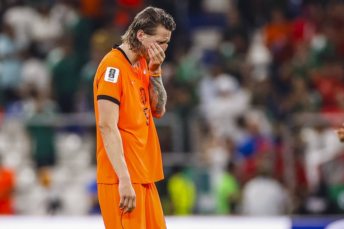 Wout Weghorst baalt van de uitslag bij Nederland - Marokko