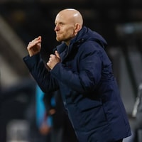 Arjan Veurink, bondscoach van de Oranje Leeuwinnen