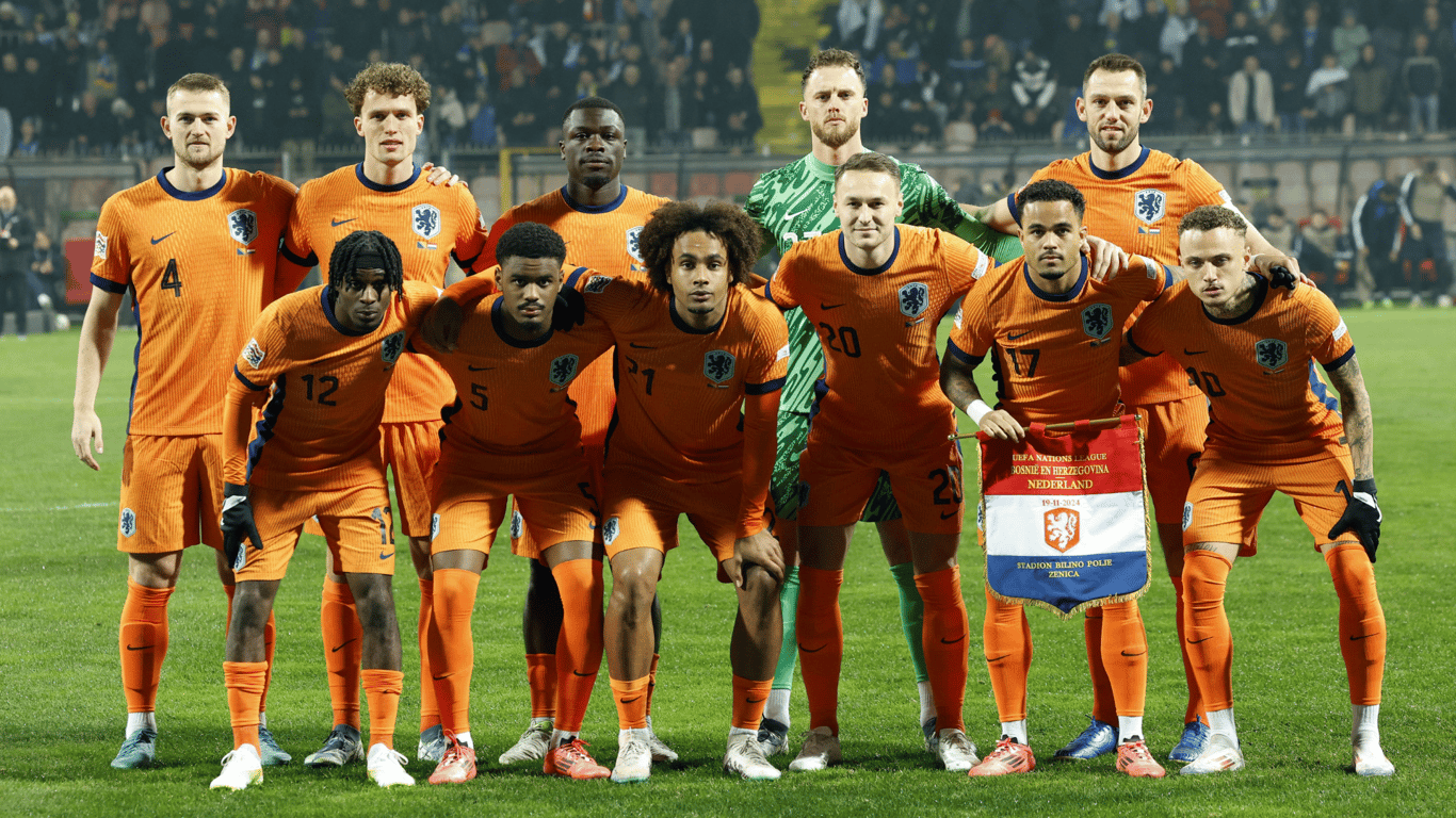 De basiself van Nederland in de Nations League-wedstrijd tegen Bosnië en Herzegovina