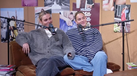 Pien Sanders en Jill Roord in de Linda Meiden-podcast