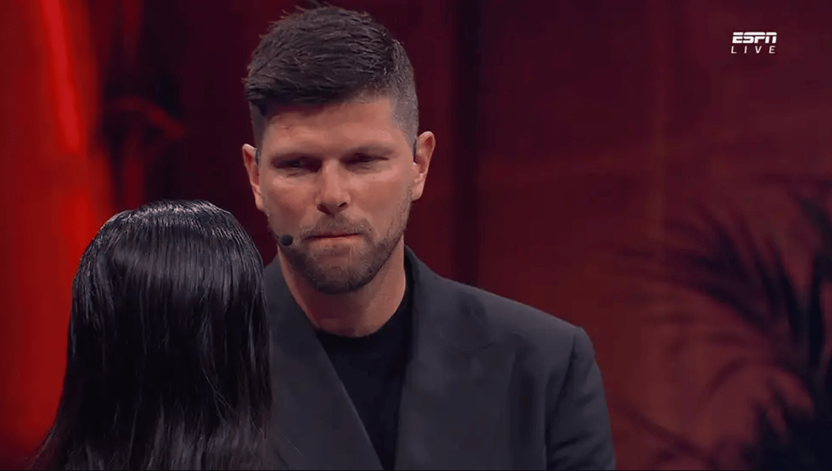 Klaas-Jan Huntelaar bij de Eredivisie Awards van ESPN