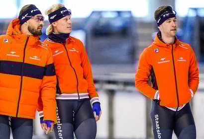 Kjeld Nuis, Tim Prins en Louis Hollaar