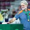 Peter van de Veen na het winnen van het EK