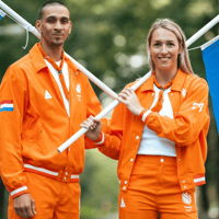 Wie zijn de vlaggendragers?, vlaggendragers, Worthy de Jong en Lois Abbingh,  Olympische Spelen, Parijs 2024