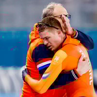 Schaatscoach Jac Orie troost Joep Wennemars