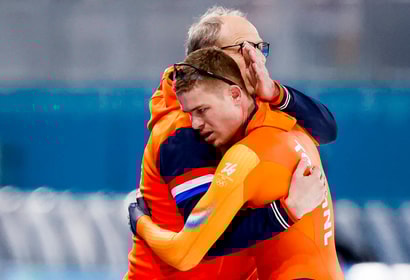 Schaatscoach Jac Orie troost Joep Wennemars