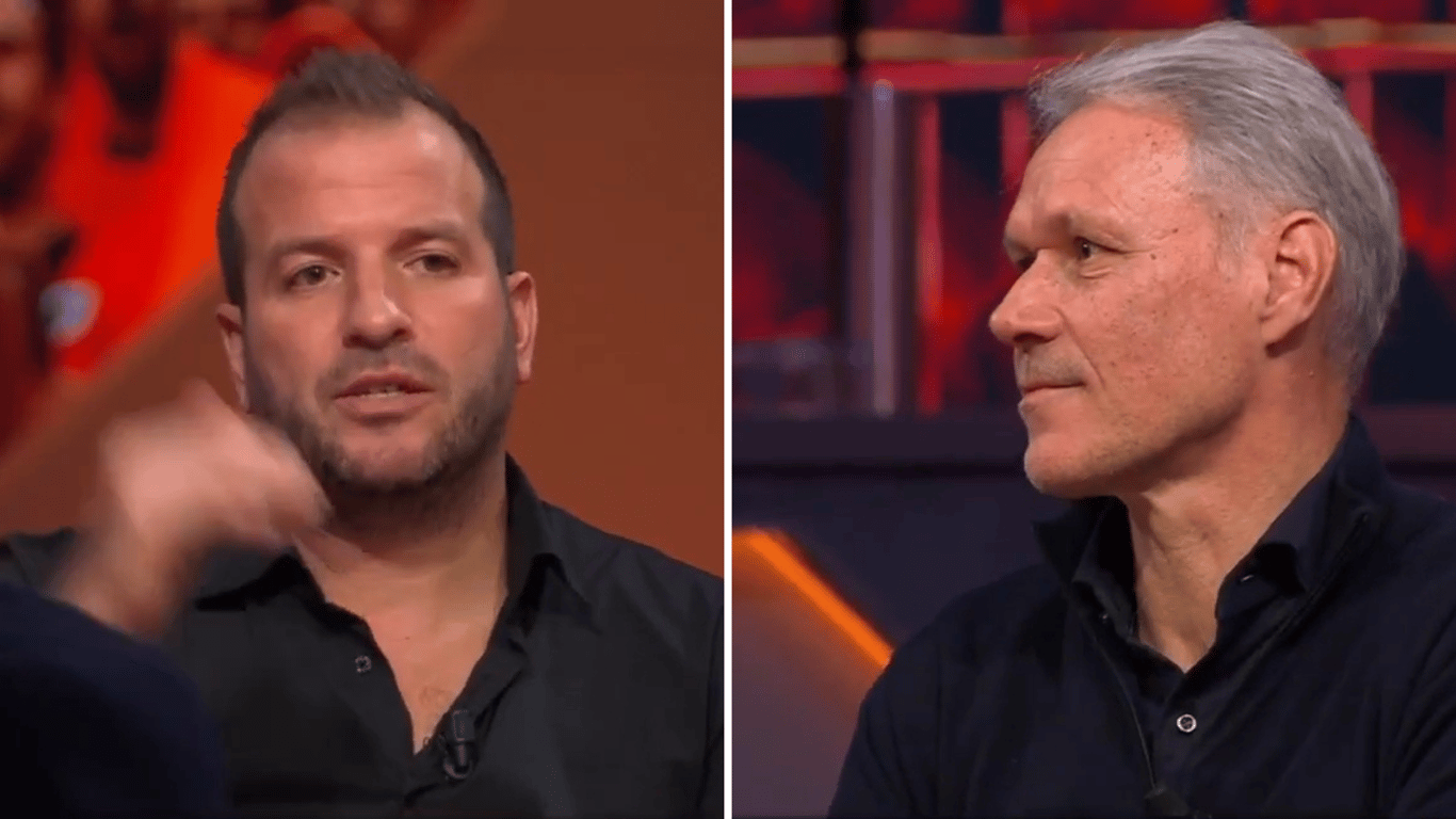 Rafael van der Vaart (links) en Marco van Basten