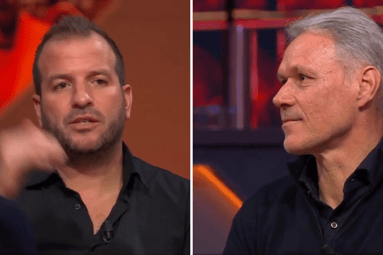 Rafael van der Vaart (links) en Marco van Basten