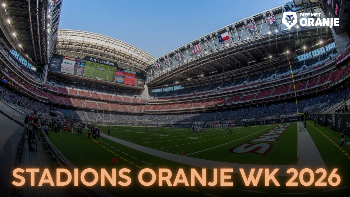 Het Houston Stadium/NRG Stadium, het decor van Nederland - Zweden op WK 2026.