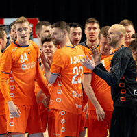 De Nederlandse handballers speelden gelijk tegen Kosovo