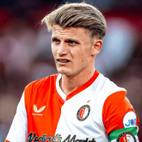 Sem Steijn in het shirt van Feyenoord