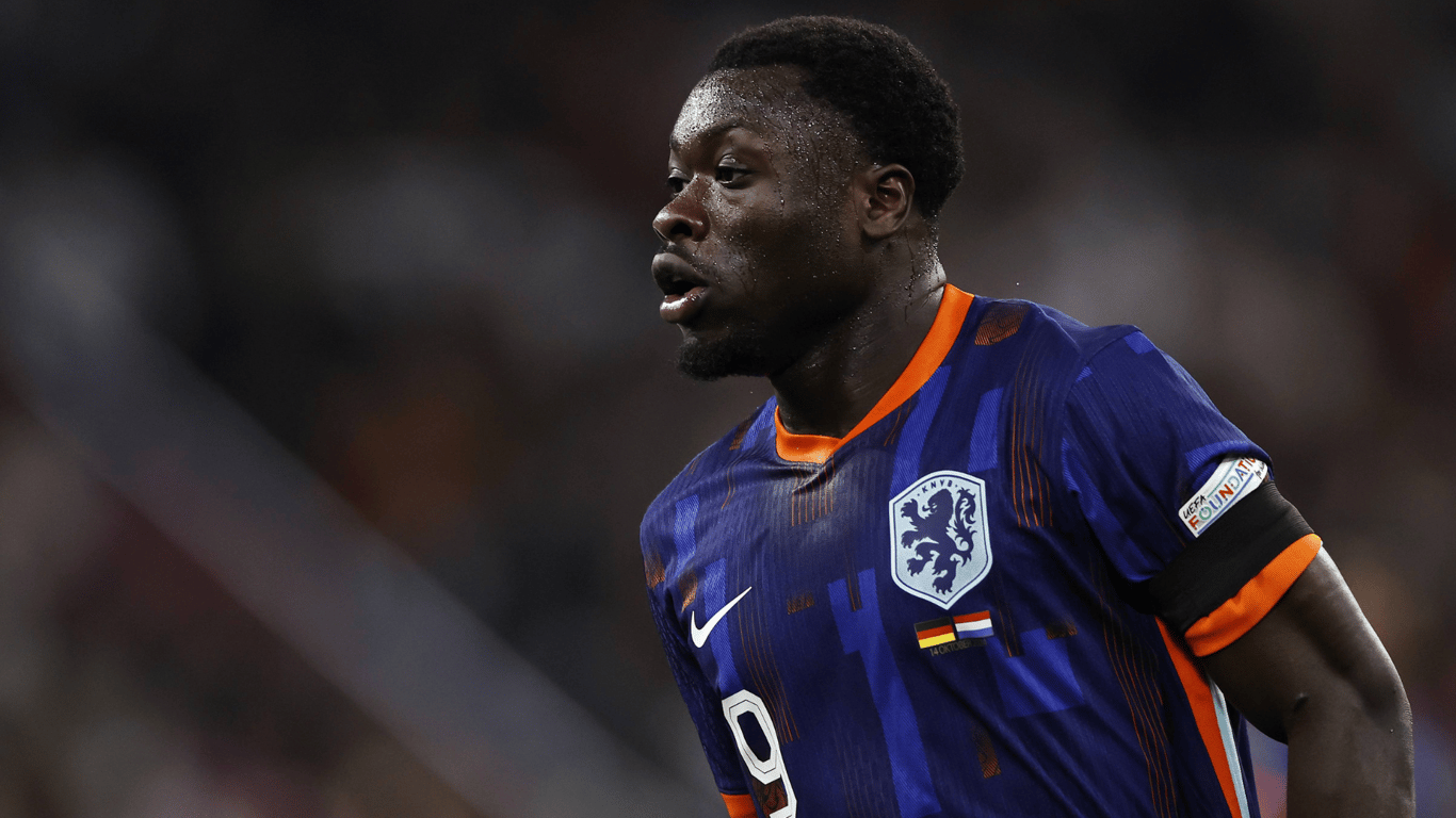 Brian Brobbey in het shirt van het Nederlands elftal