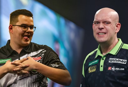 Gian van Veen en Michael van Gerwen