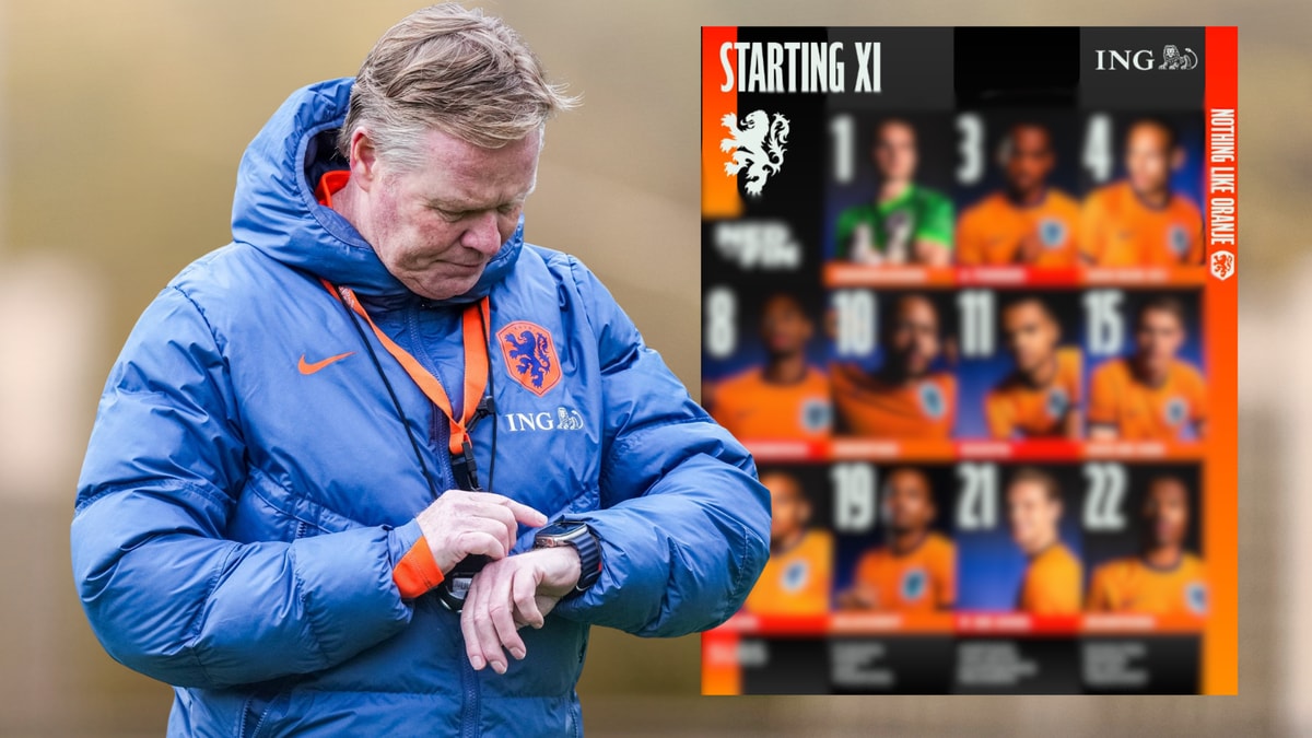 Ronald Koeman, bondscoach van het Nederlands elftal