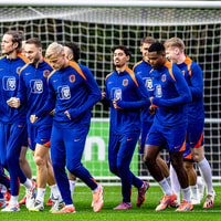 Training van het Nederlands elftal 