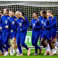 Training van het Nederlands elftal 
