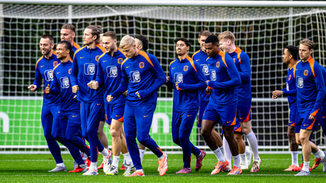 Training van het Nederlands elftal 