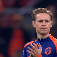 Frenkie de Jong voorafgaand aan de interland tussen Nederland en Hongarije