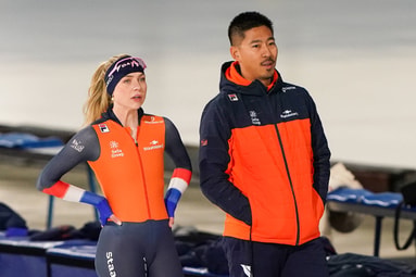 Jiaxin Ke samen met Joy Beune