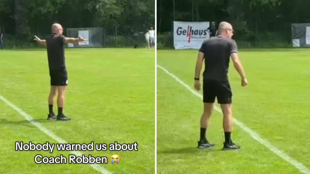 Arjen Robben krijgt geel bij de jeugd van FC Groningen