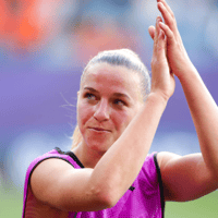 Jackie Groenen, middenveldster van de Oranje Leeuwinnen