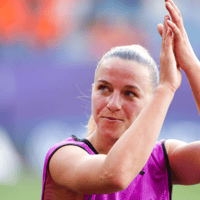 Jackie Groenen, middenveldster van de Oranje Leeuwinnen