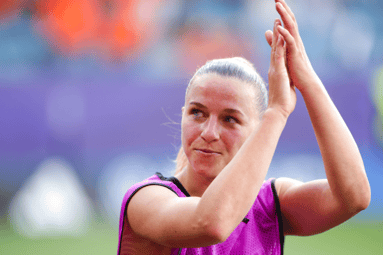 Jackie Groenen, middenveldster van de Oranje Leeuwinnen