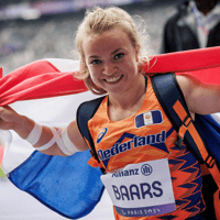Lara Baars, kogelstoten, atletiek, Paralympische Spelen, TeamNL, goud