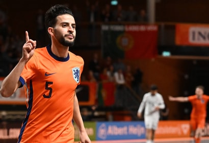 Ayoub Boukhari scoort voor Oranje Futsal