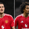 Matthijs de Ligt en Joshua Zirkzee bij Manchester United