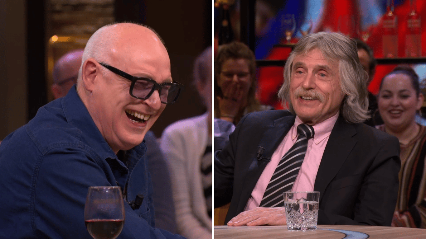 René van der Gijp en Johan Derksen barsten in lachen uit