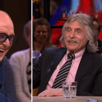 René van der Gijp en Johan Derksen barsten in lachen uit