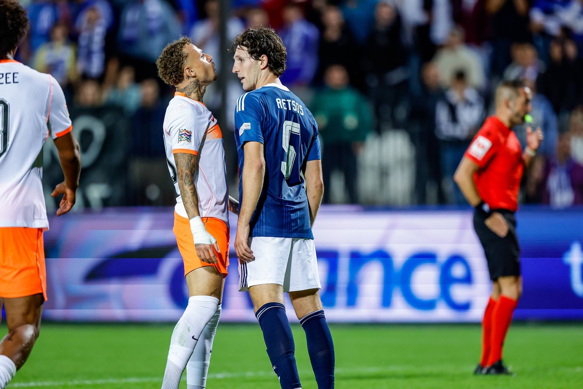 Noa Lang tijdens Griekenland - Nederland