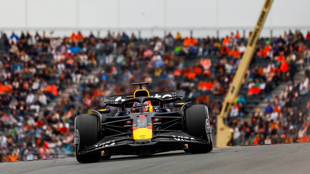 Max Verstappen tijdens de Dutch Grand Prix